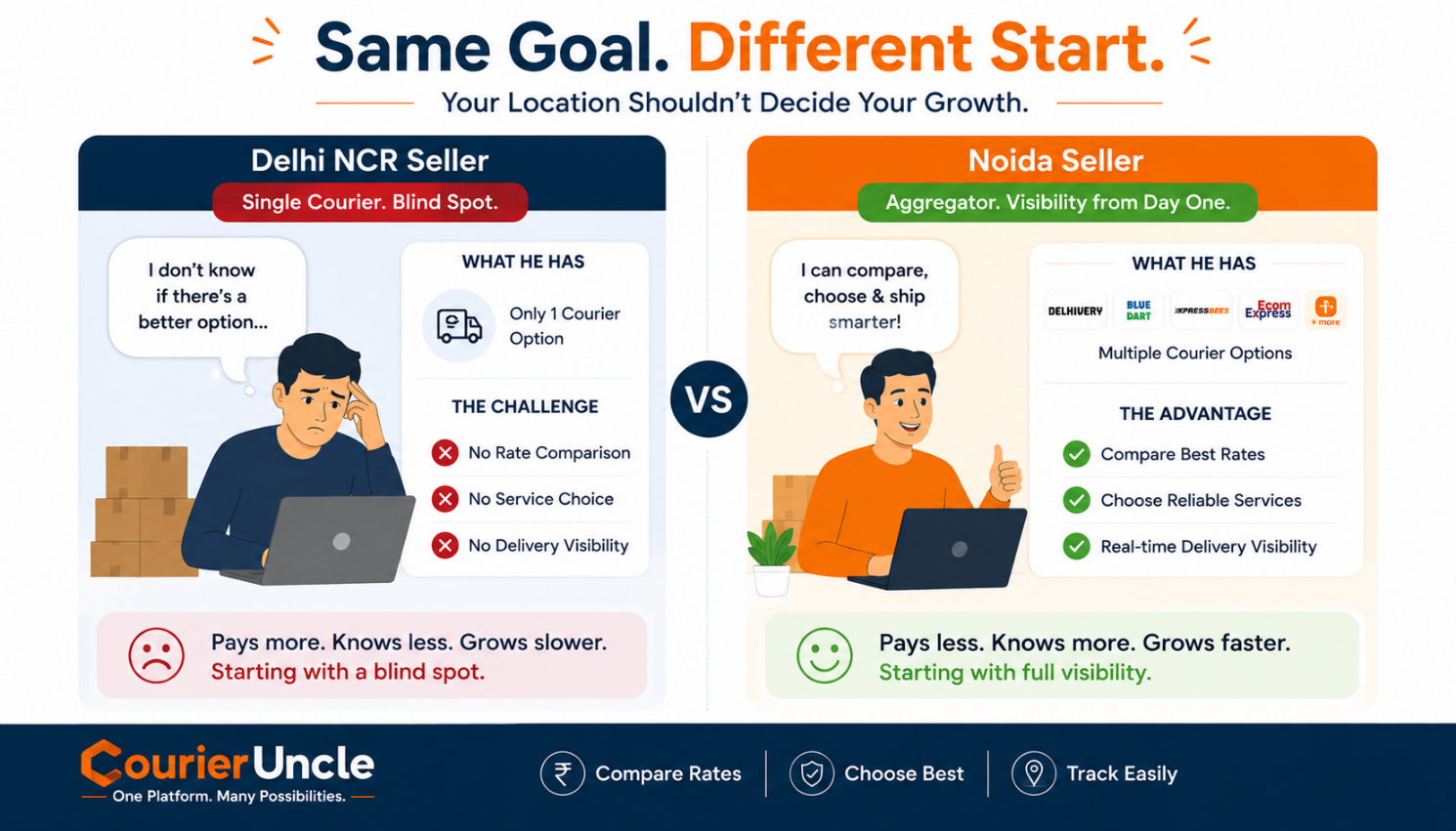 What Is a Courier Aggregator and Why Every New Seller Needs One Illustration